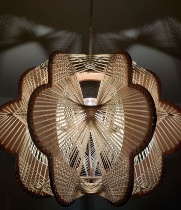 Suspension bois et fil scandinave