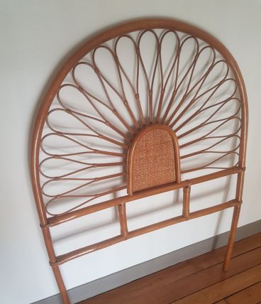 Tête de lit 1 personne en rotin