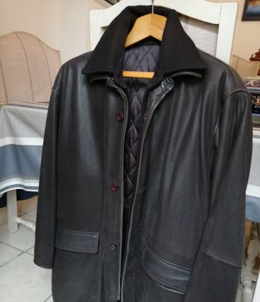 Manteau cuir