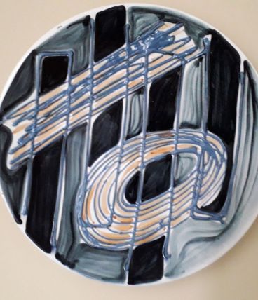 Assiette scandinave signée FAJANS