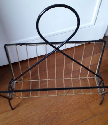 Porte-revues métallique vintage