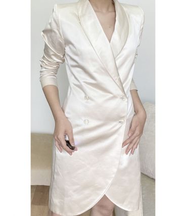 Long silk vest jacket