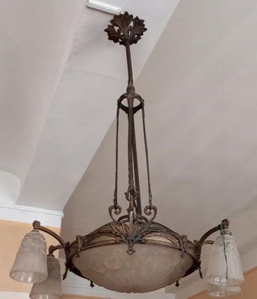 Lustre Art Déco Degué