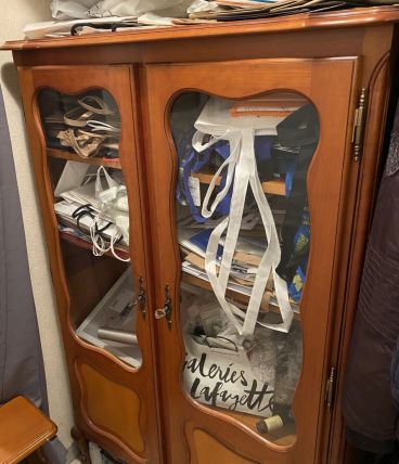 Armoire/vitrine bois