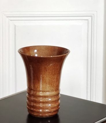 Vase en grès émaillé années 50 