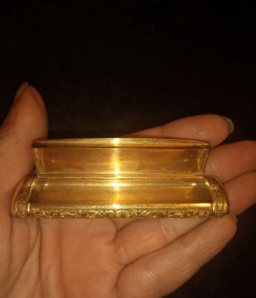 Boite, pelulier vintage en or jaune 