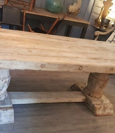 Imposante table monastère en chêne 