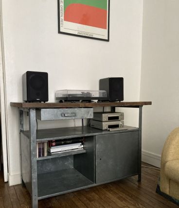 Etabli industriel bois / metal