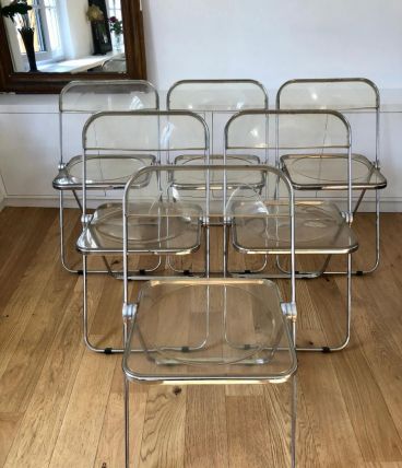 Chaises Plia Giancarlo Piretti pour Castelli