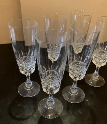 Flûtes à champagne en cristal 