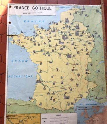 Carte scolaire ancienne 