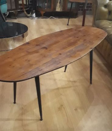 table ovale scandinave 137x49x53