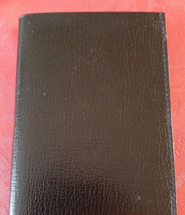 Porte feuille cuir noir