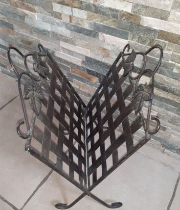 Porte-revue fer forgé pliable