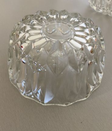 4 coupelles en verre annee 70