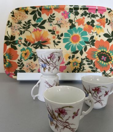 4tasses porcelaines vintage 