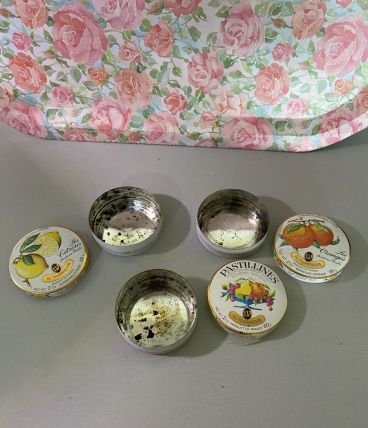 3 boites métal pastilles 