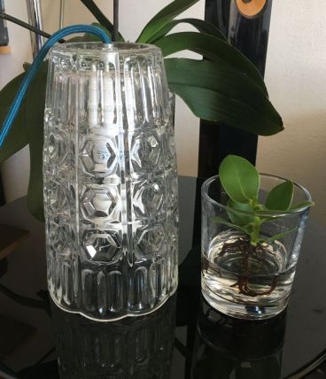 Vase verre moulé italien 70’’