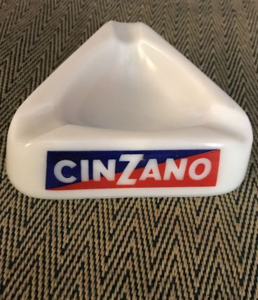 Cendrier publicitaire CINZANO blanc