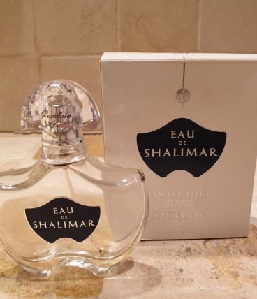 Flacon vide eau de Shalimar avec boîte  (50 ml) plus édité 