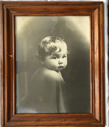 Photo encadrée de bébé 1928
