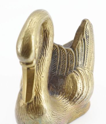 Vide poche cygne en laiton