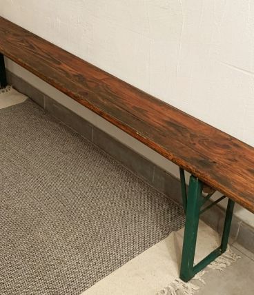  Banc pliant de Brasserie vintage