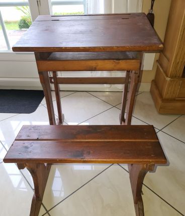Pupitre écolier vintage 