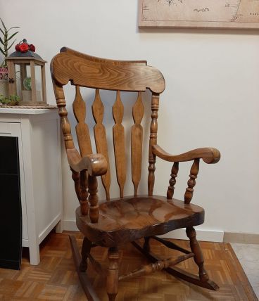 Rocking chair chêne massif