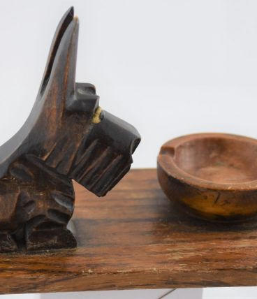 Fox-terrier cendrier années 1930