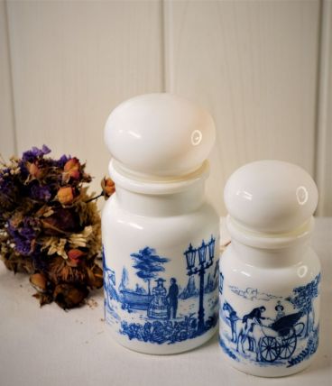 Lot Pot d'Apothicaire Vintage