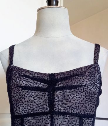 ROBE DENTELLE NOIRE TARA JARMON