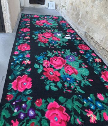 Superbe tapis kilim laine Moldave/Ukraine 