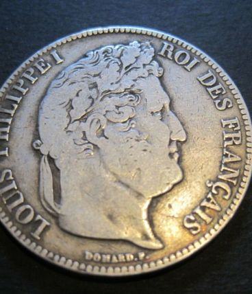 5 francs LOUIS  PHILIPPE 1 . 1838 W Argent dans capsules de 