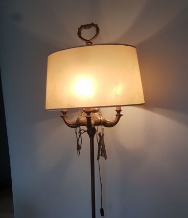 Lampadaire bronze style florentin