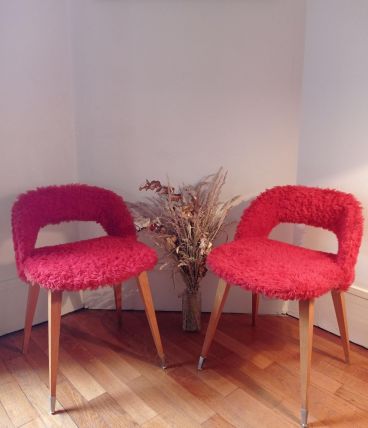 Fauteuils moumoute années 70