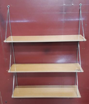 Etagères vintage permalux scandinave 1960, étagères murales 