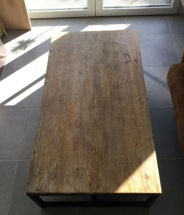Table basse vintage industrielle 