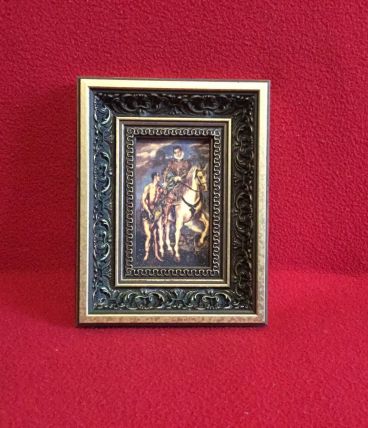 Petit tableau ´´ Saint-Martin et le Mendiant ´´