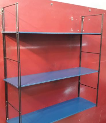 Étagère string 60x5 8x16 cm. Style tomado trois plateaux boi