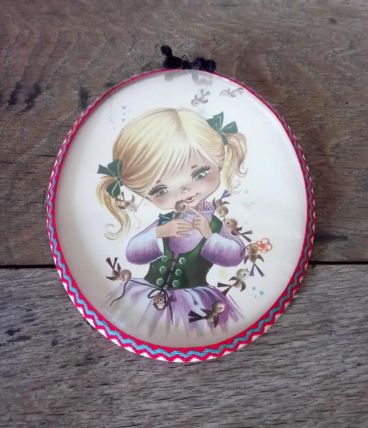 Joli cadre bombé des années 60