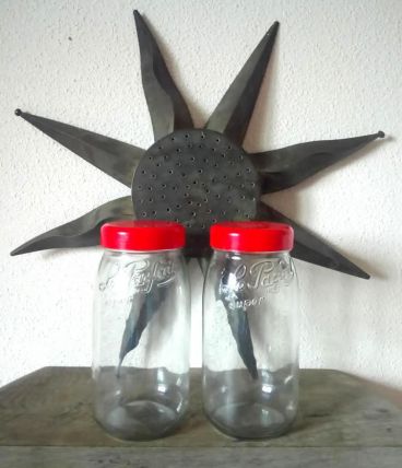 2 pots de conservation à vis "le parfait" super - 3 litres 
