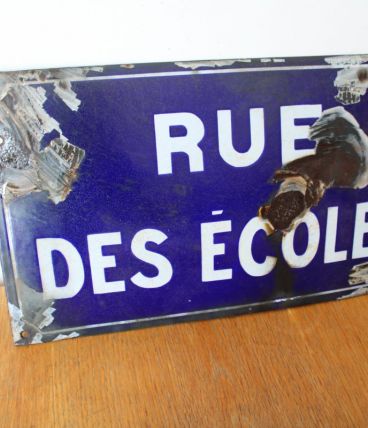 Plaque de rue émaillée années 50/60