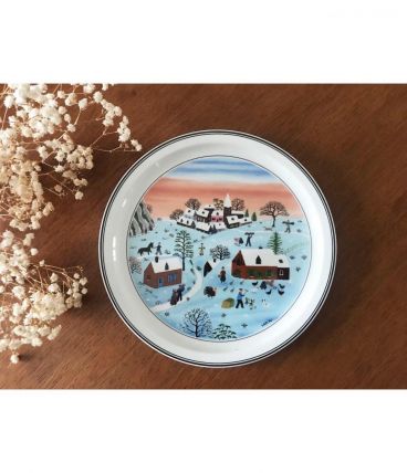 Assiette Villeroy et Boch signée Laplau vintage 