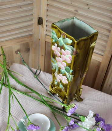  Paire de vases fleuris