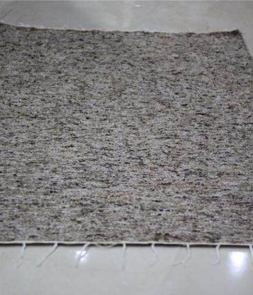 Tapis kilim fait main en laine chiné marron