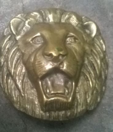Grosse boucle de ceinture Lion 