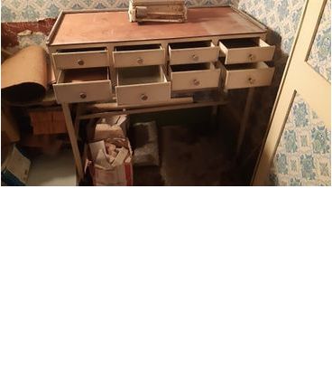 Meuble métallique de dentiste 8 tiroirs dont 7 avec fonds vi