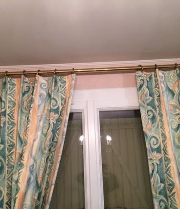 Lots de 3 tringles à rideaux  en laiton