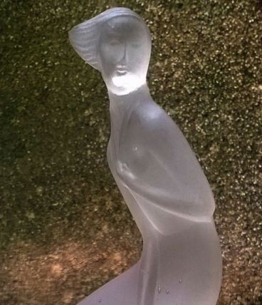 Statuette en verre Art déco